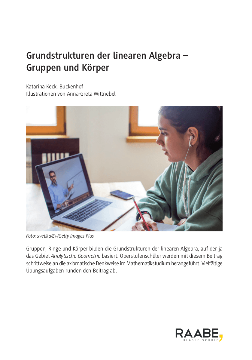 Grundstrukturen der linearen Algebra