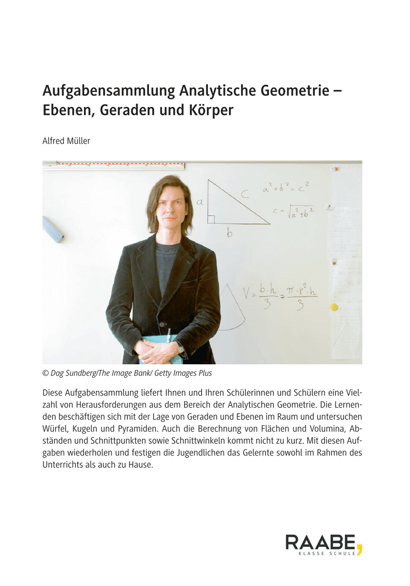 Aufgabensammlung Analytische Geometrie