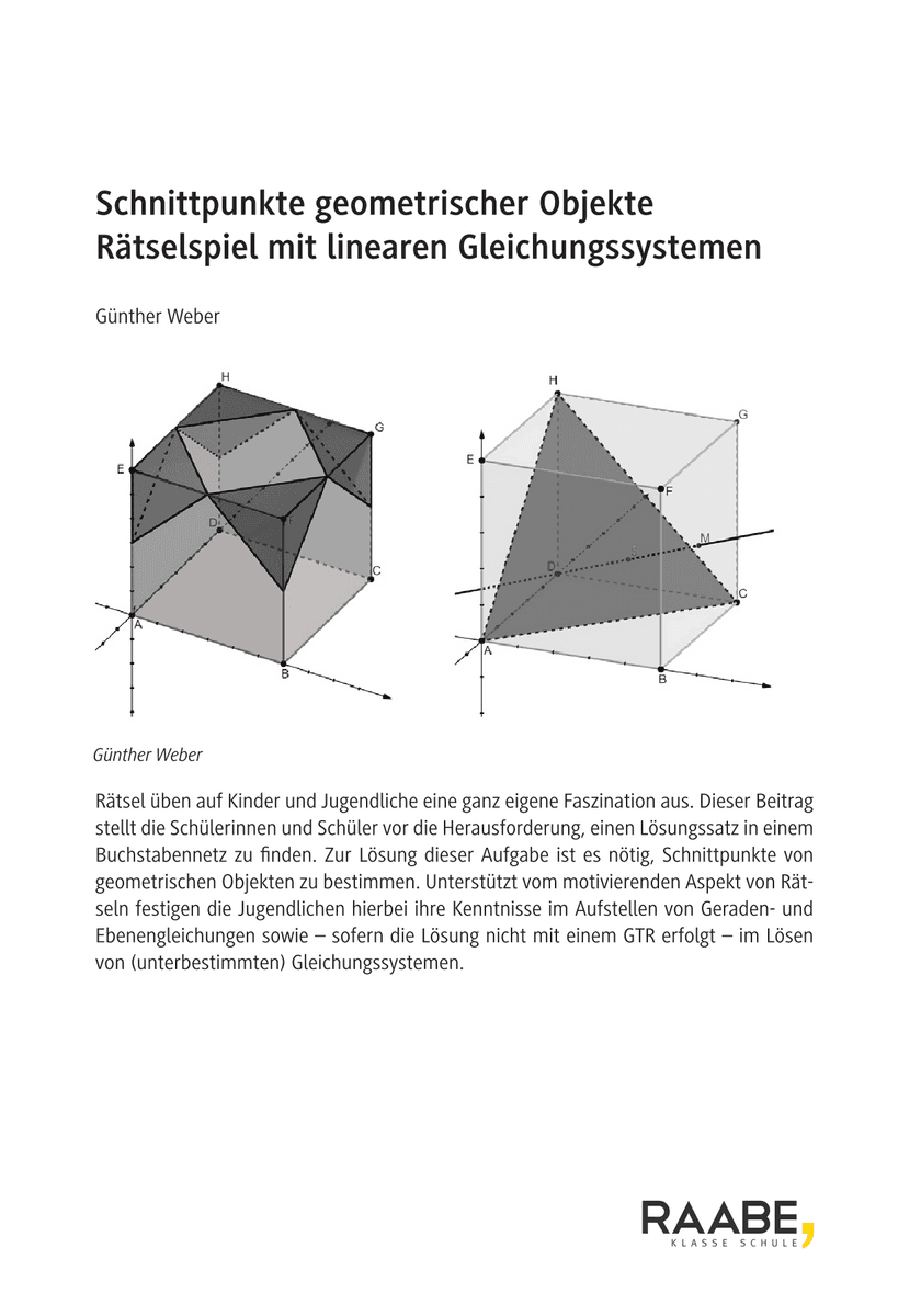 Schnittpunkte geometrischer Objekte