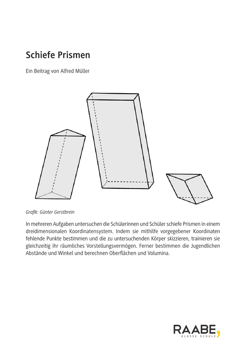 Schiefe Prismen