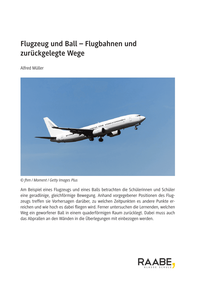 Flugzeug und Ball