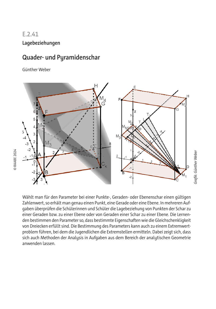 Quader- und Pyramidenschar