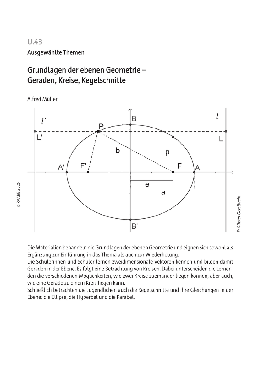 Grundlagen der ebenen Geometrie