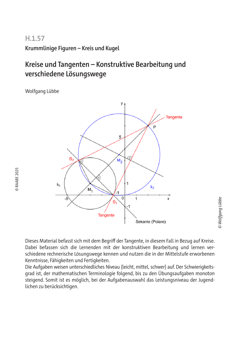 Kreise und Tangenten