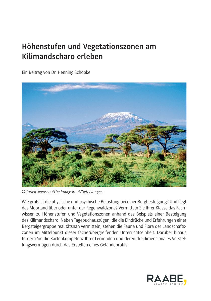 Höhenstufen und Vegetationszonen am Kilimandscharo erleben