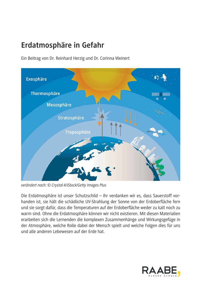 Erdatmosphäre in Gefahr