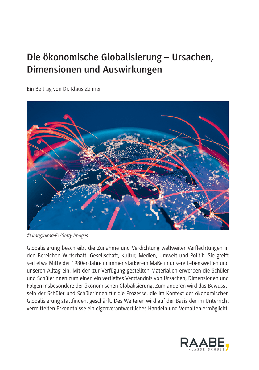 Die ökonomische Globalisierung