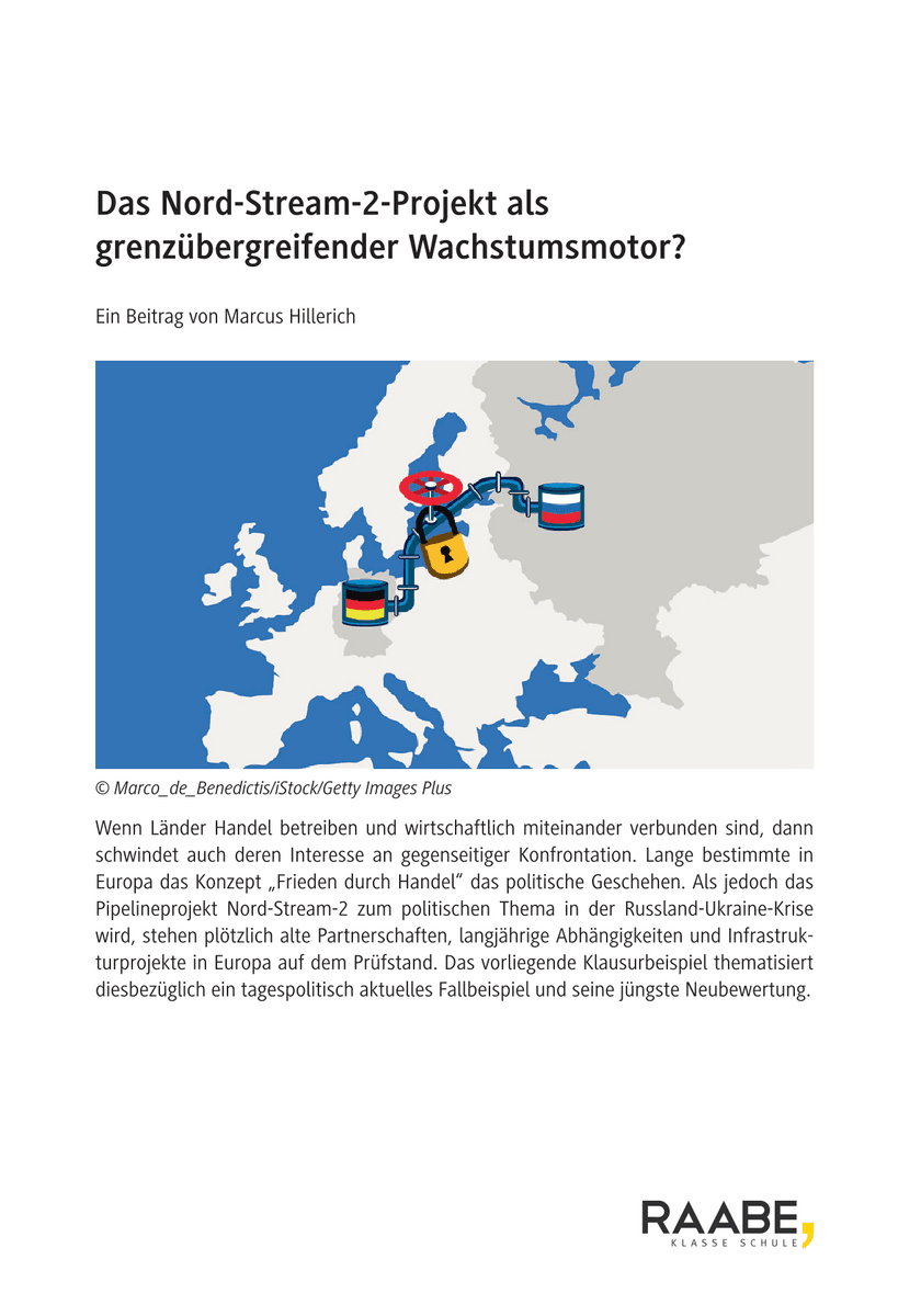 Das Nord-Stream-2-Projekt als  grenzübergreifender Wachstumsmotor?