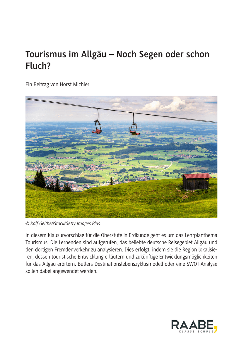 Tourismus im Allgäu