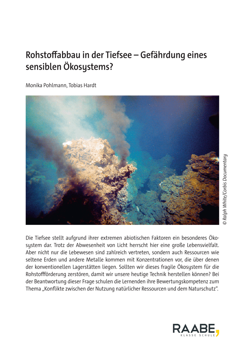 Rohstoffabbau in der Tiefsee