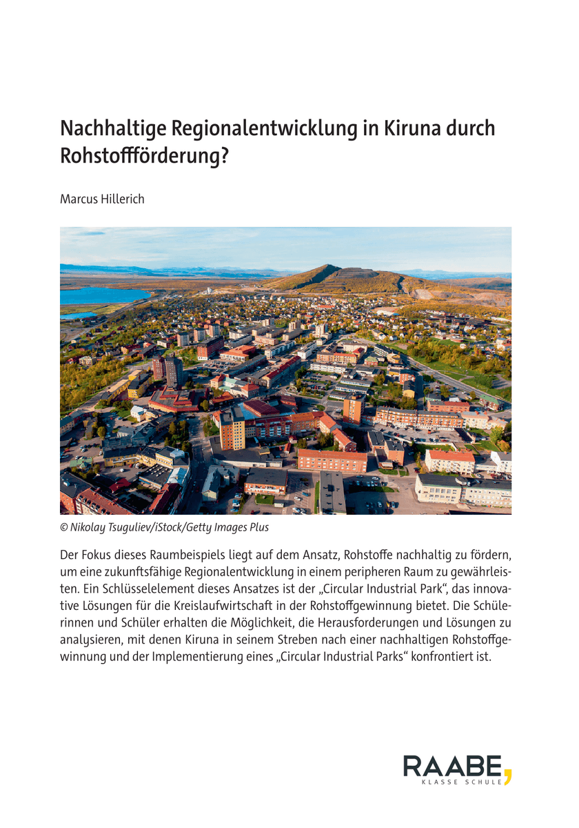 Nachhaltige Regionalentwicklung in Kiruna durch Rohstoffförderung?