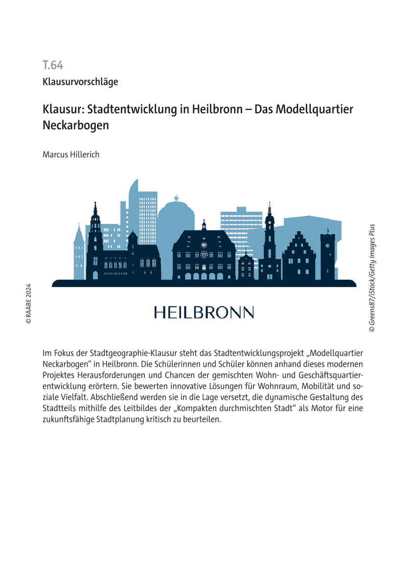 Klausur: Stadtentwicklung in Heilbronn