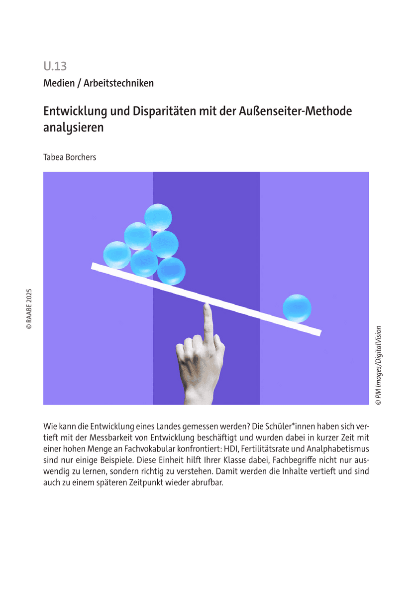 Entwicklung und Disparitäten mit der Außenseiter-Methode analysieren