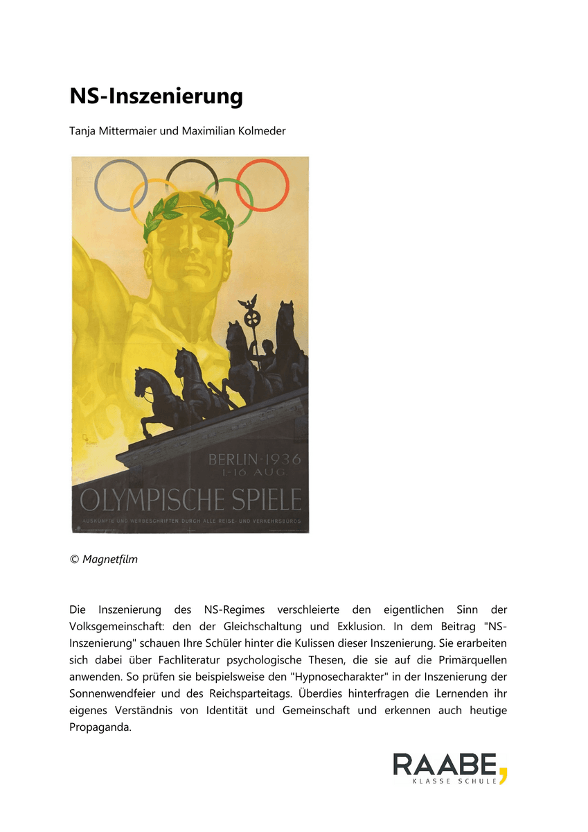 NS-Inszenierung