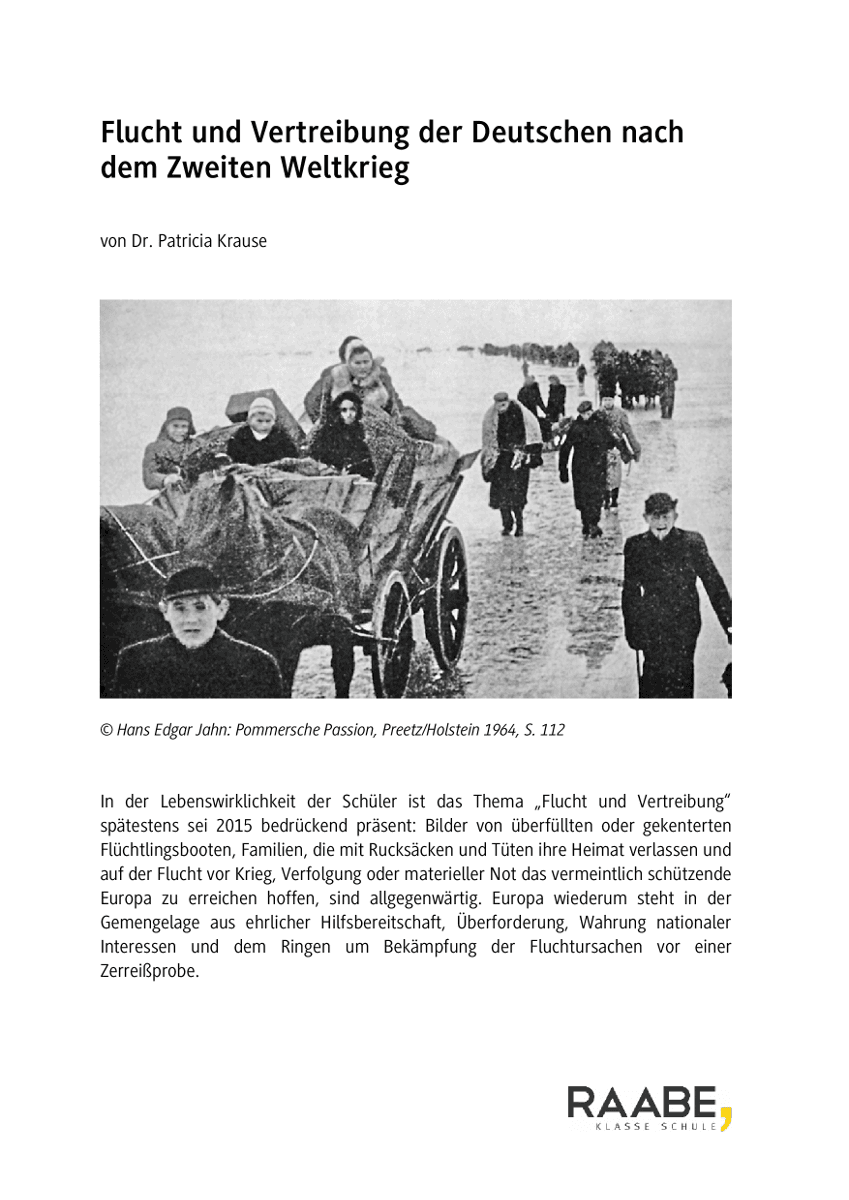 Flucht und Vertreibung der Deutschen nach dem Zweiten Weltkrieg