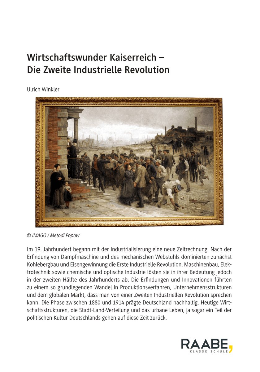 Wirtschaftswunder Kaiserreich