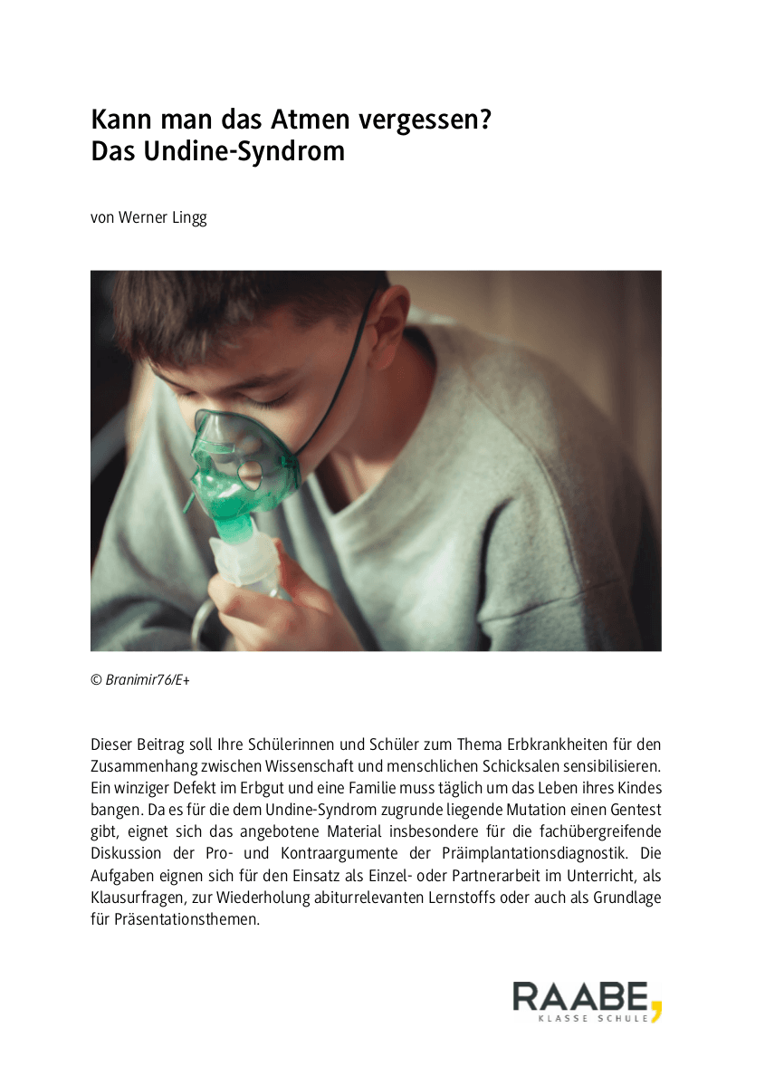 Kann man das Atmen vergessen?