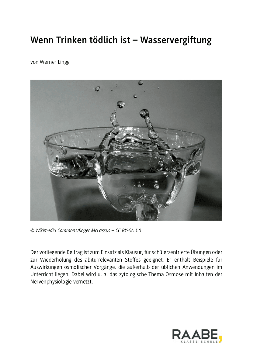 Wenn Trinken tödlich ist