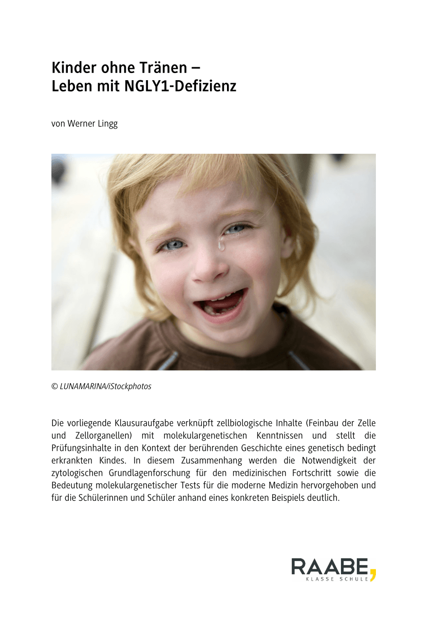 Kinder ohne Tränen - Leben mit NGLY1-Defizienz