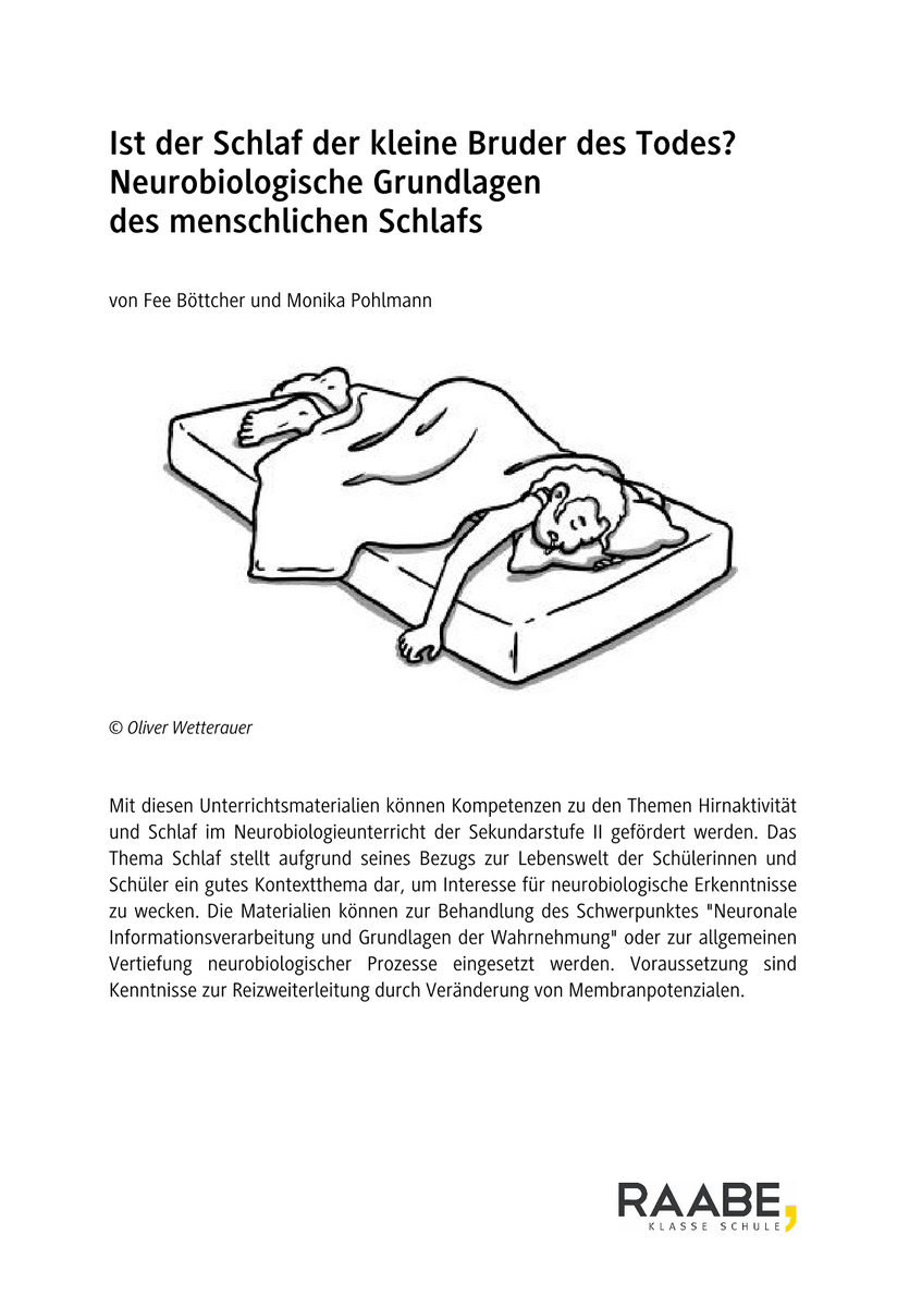 Ist der Schlaf der kleine Bruder des Todes?