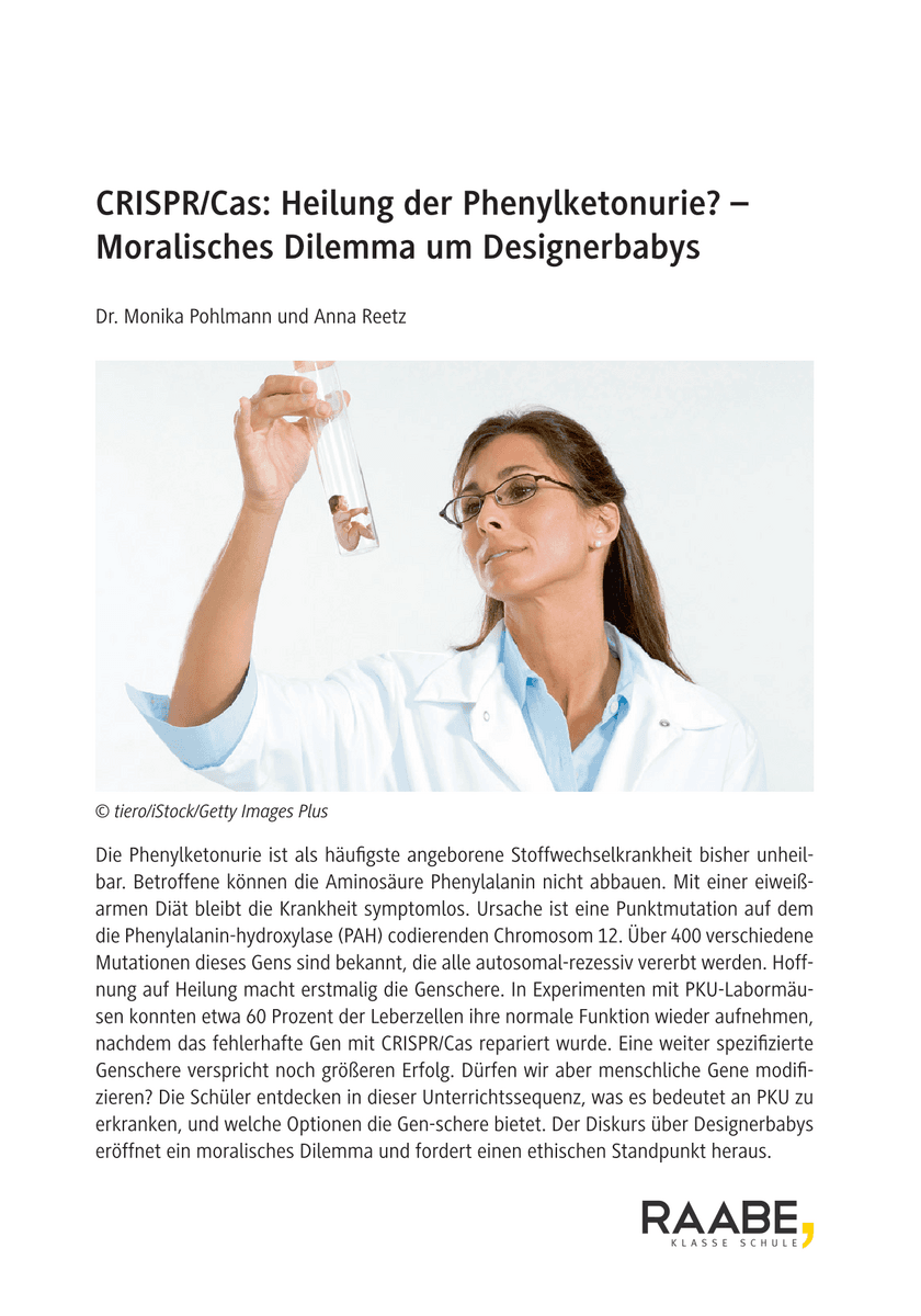 CRISPR/Cas: Heilung der Phenylketonurie?