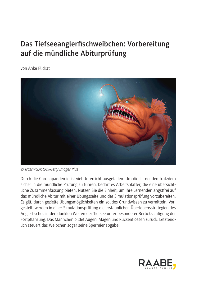 Mündliches Abitur 5: Räuber-Beute-Beziehungen