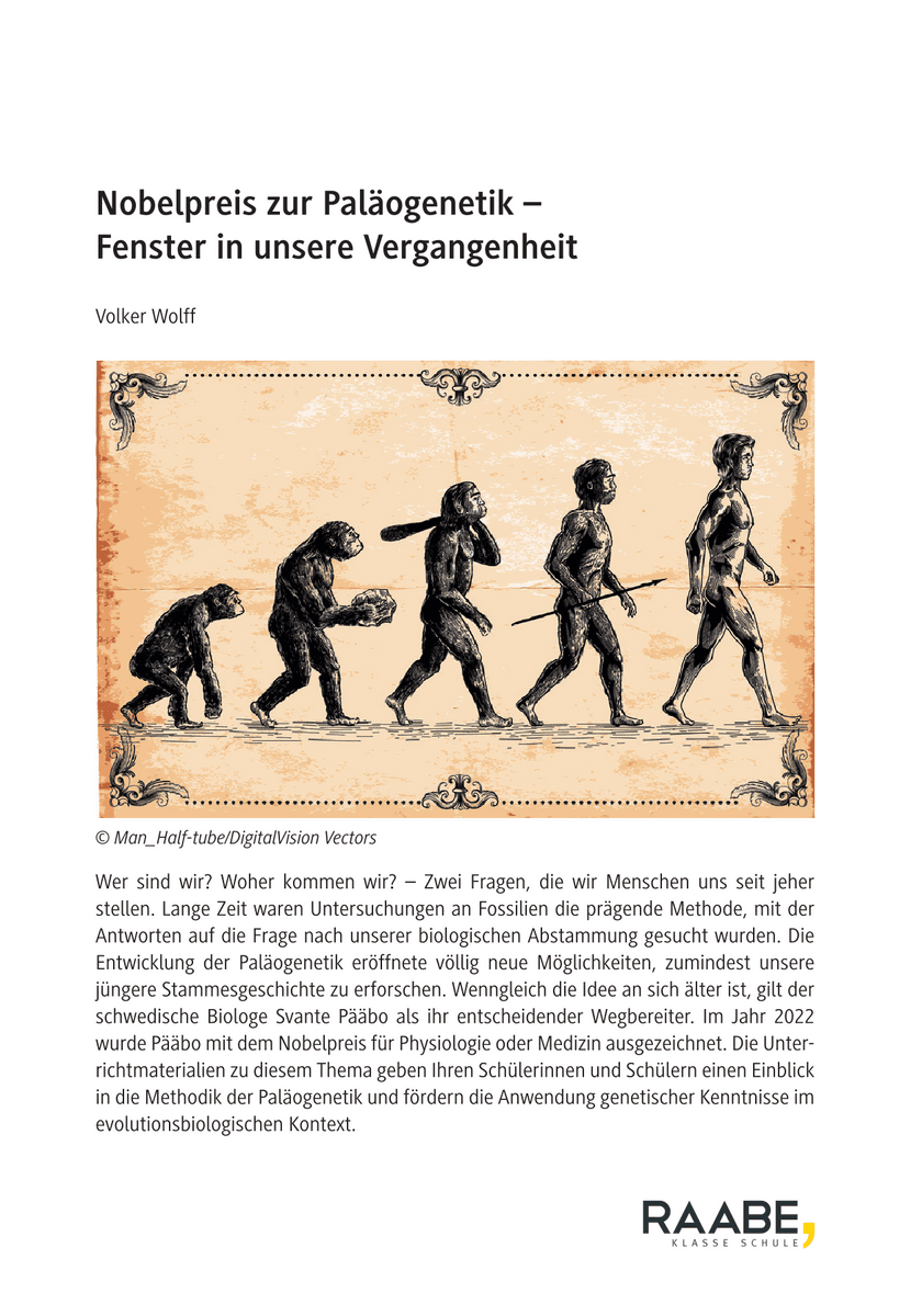 Nobelpreis zur Paläogenetik