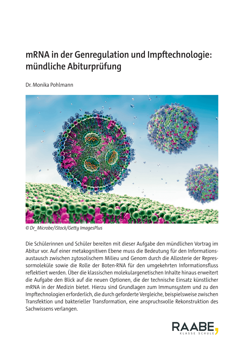 mRNA in der Genregulation und Impftechnologie