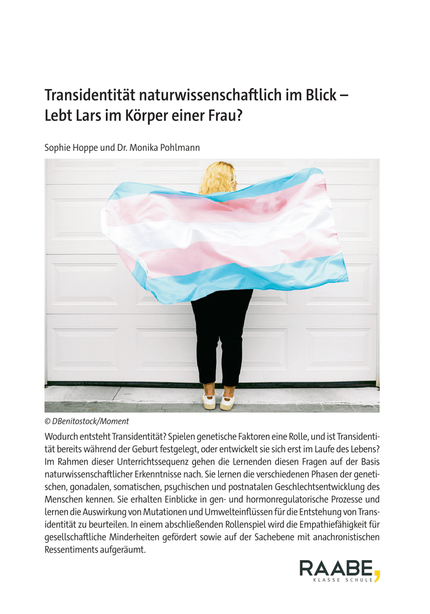 Transidentität naturwissenschaftlich im Blick