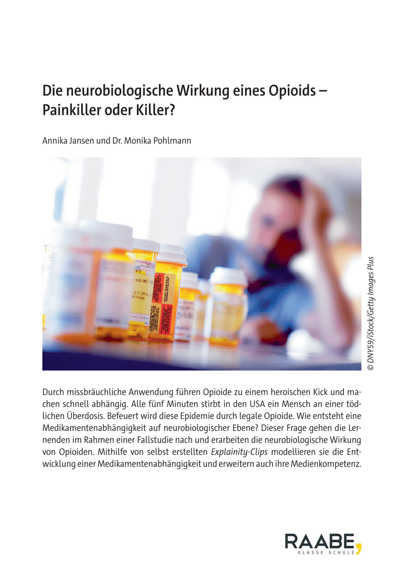 Die neurobiologische Wirkung eines Opioids