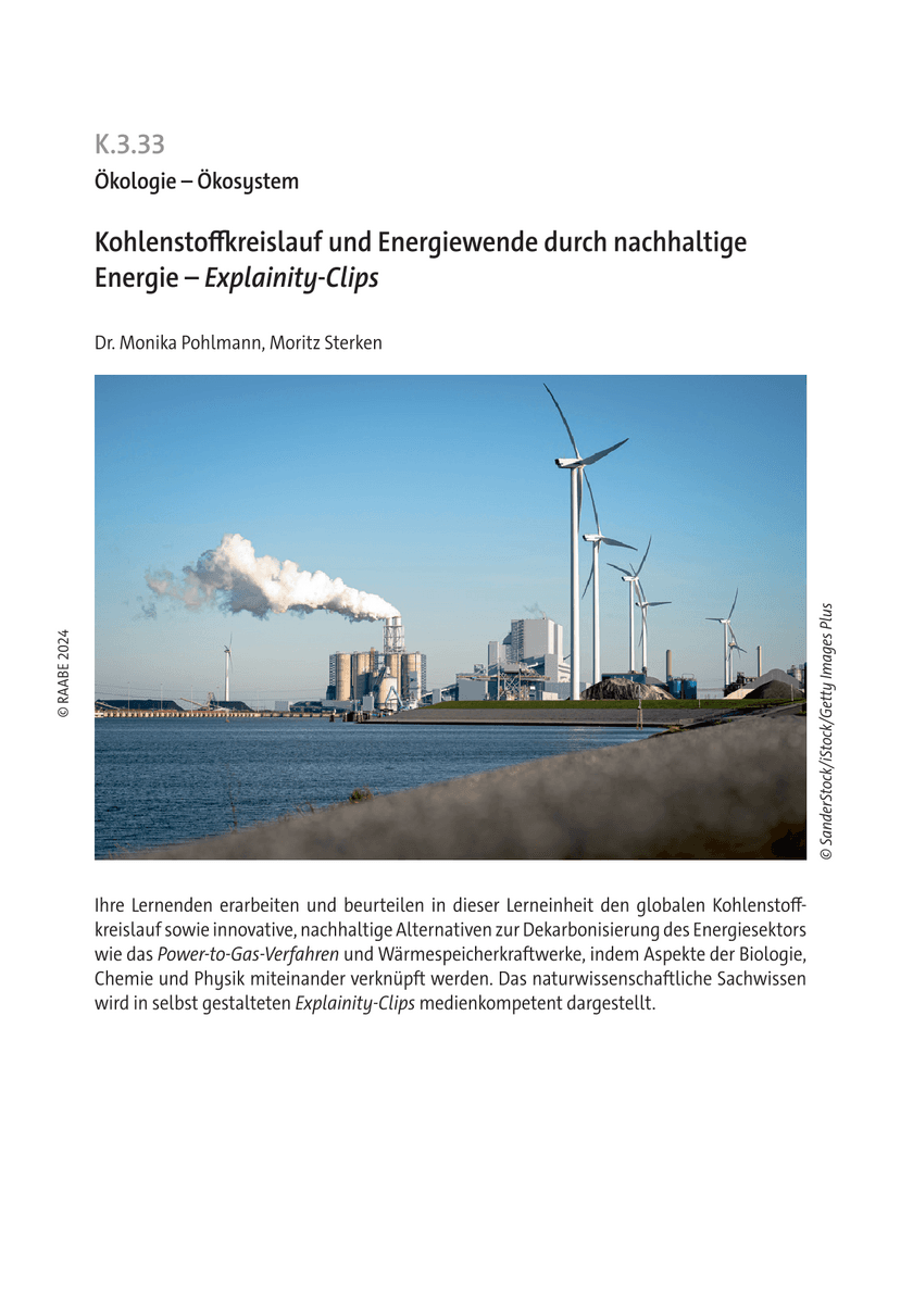 Kohlenstoffkreislauf und Energiewende durch nachhaltige Energie