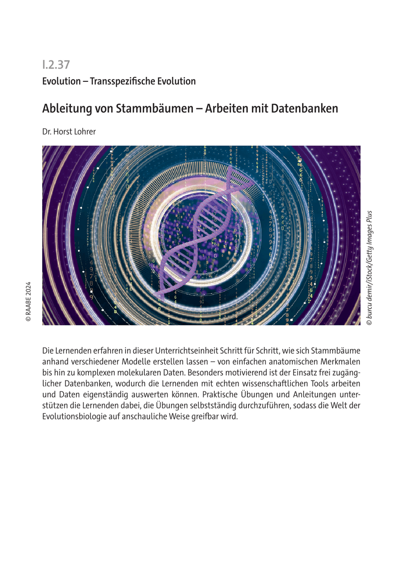 Ableitung von Stammbäumen