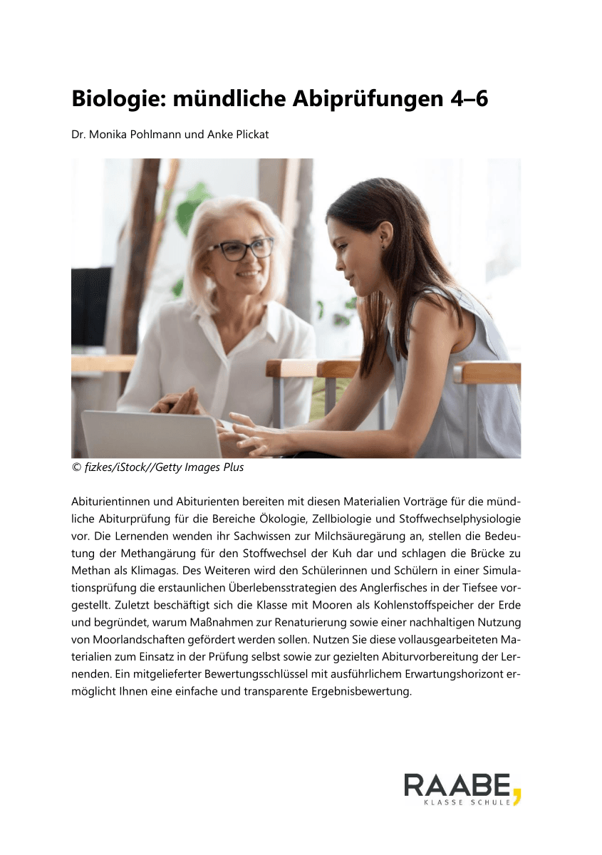 Mündliches Bio-Abitur 4-6