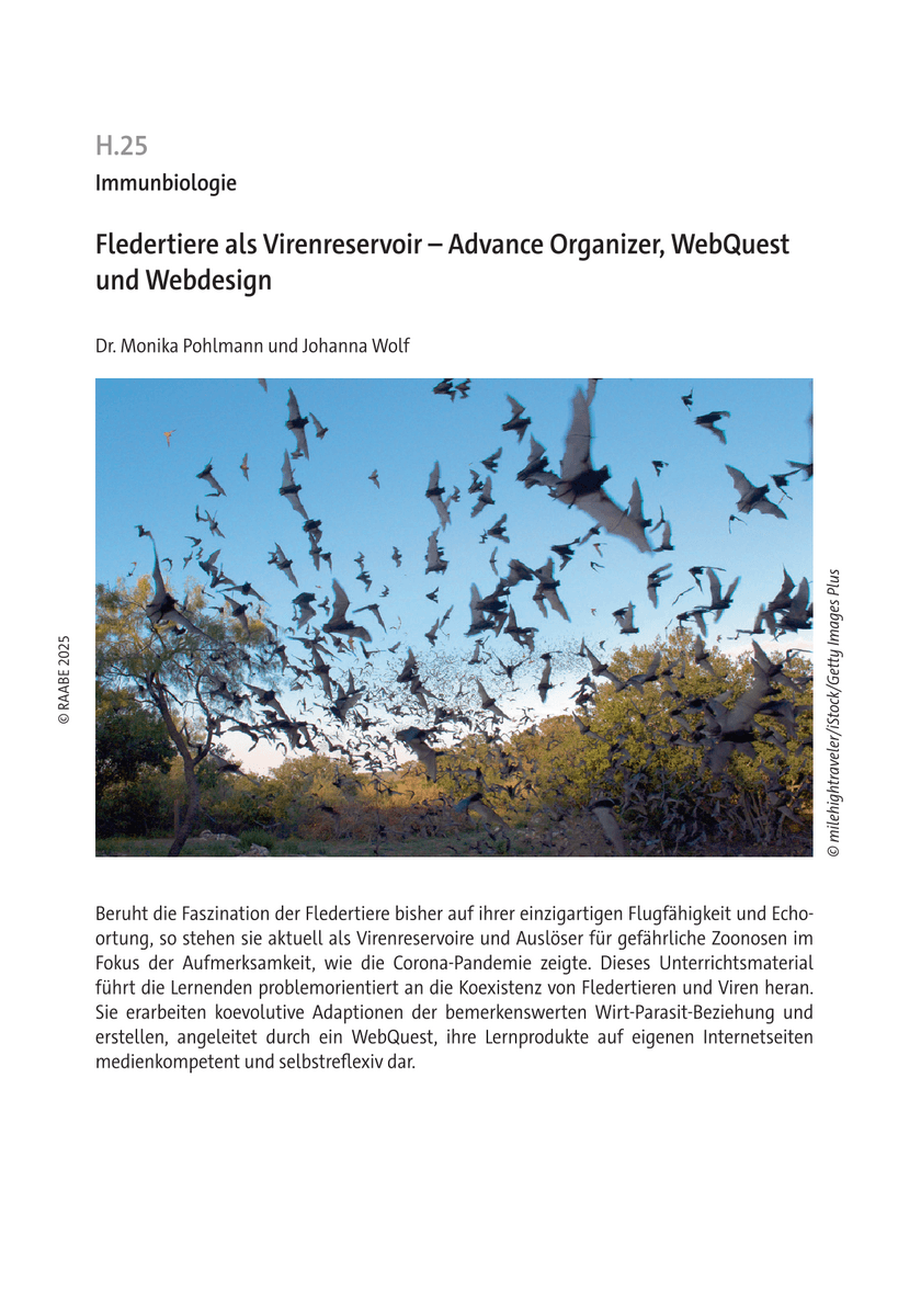 Fledertiere als Virenreservoir