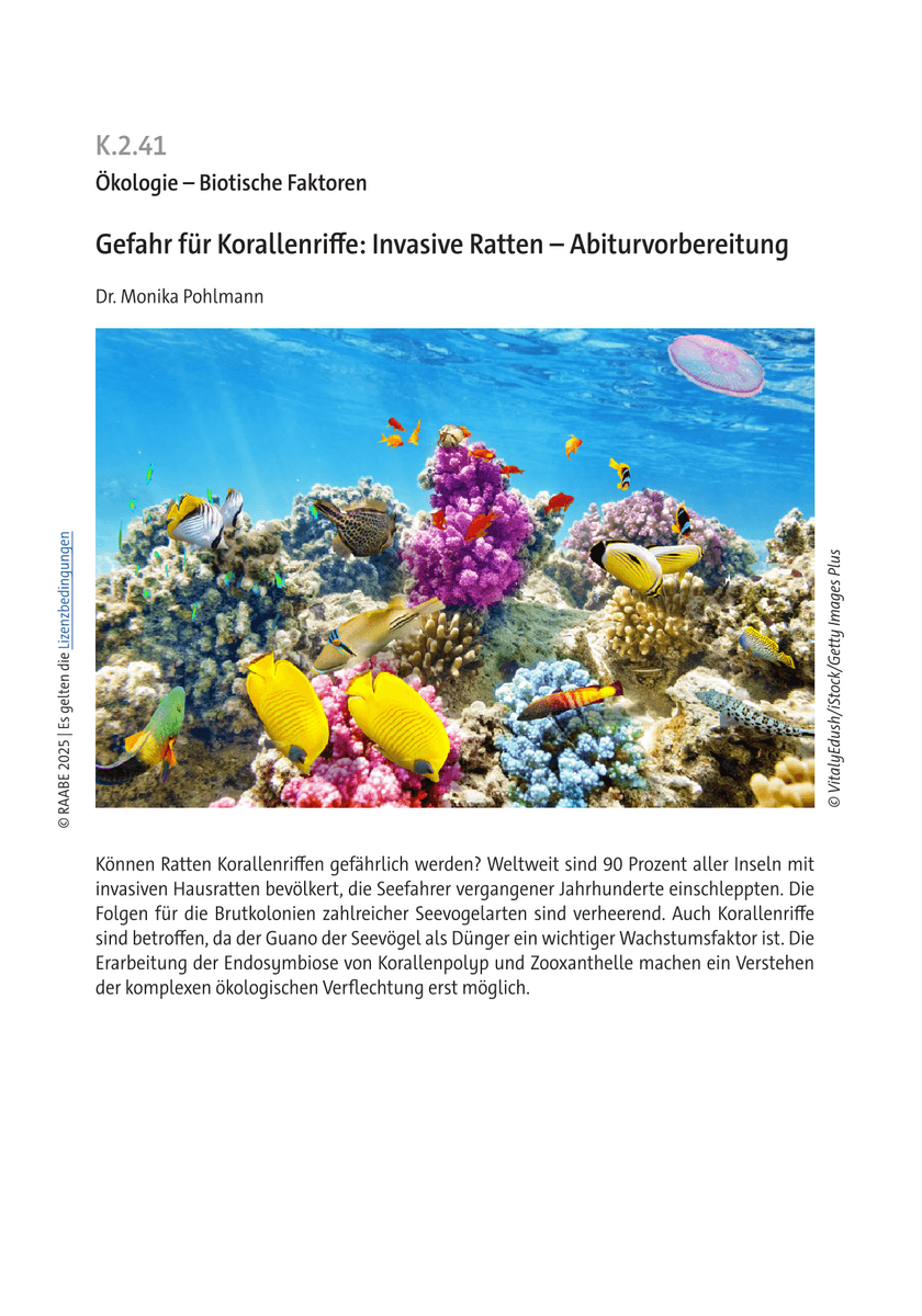 Gefahr für Korallenriffe