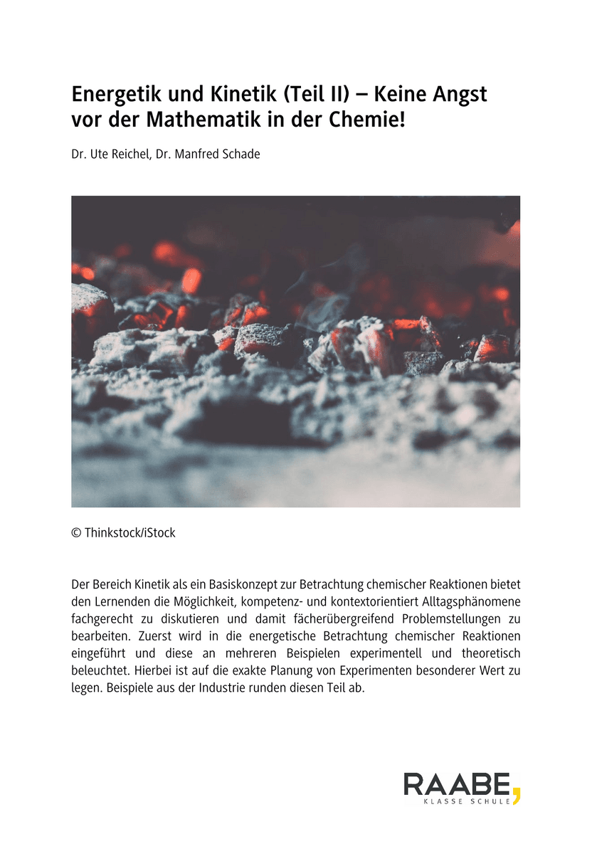 Energetik und Kinetik (Teil II)