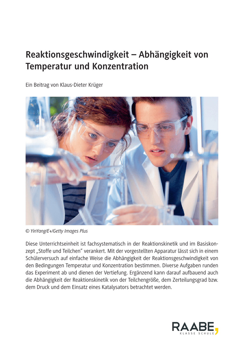 Reaktionsgeschwindigkeit