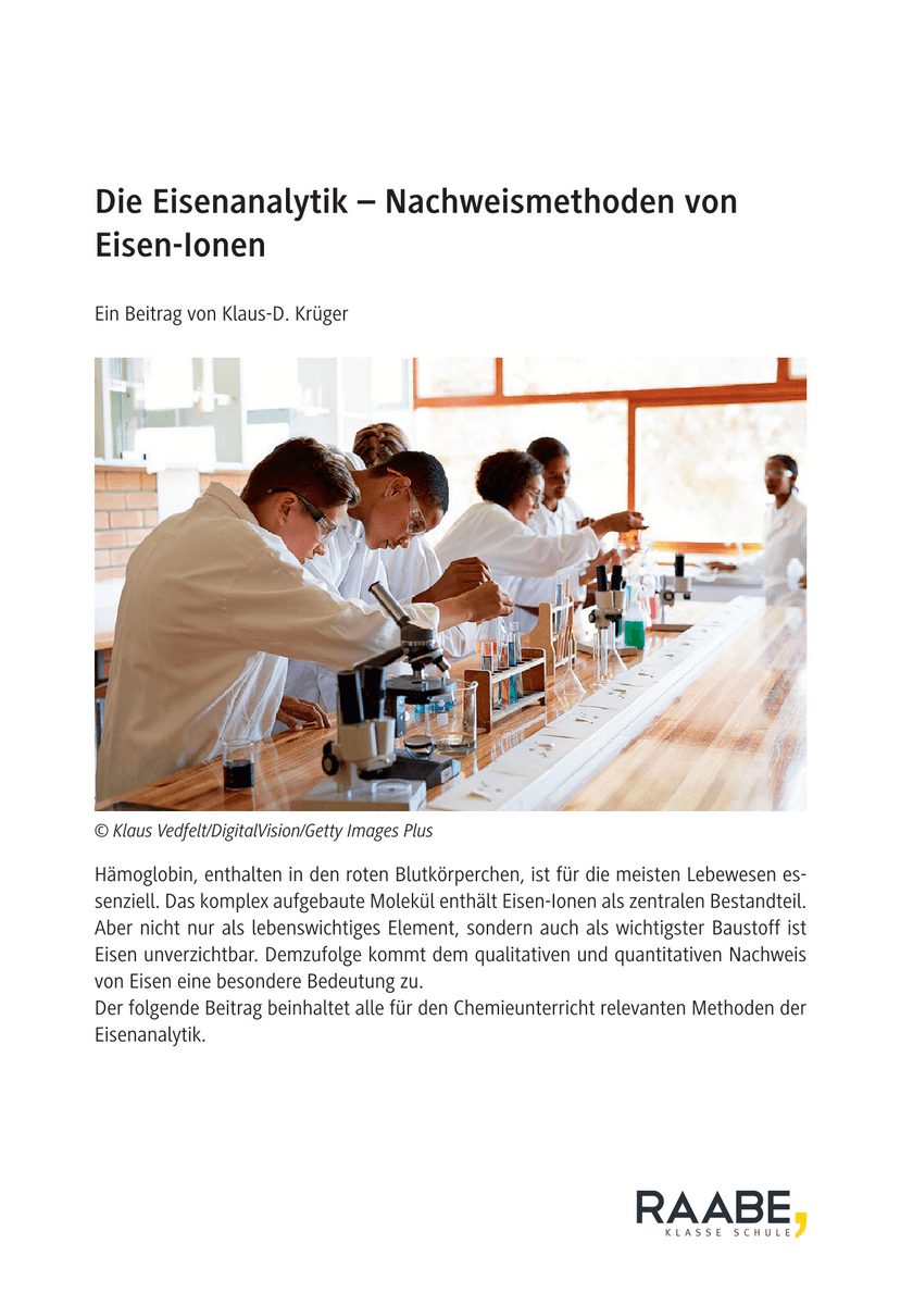 Die Eisenanalytik