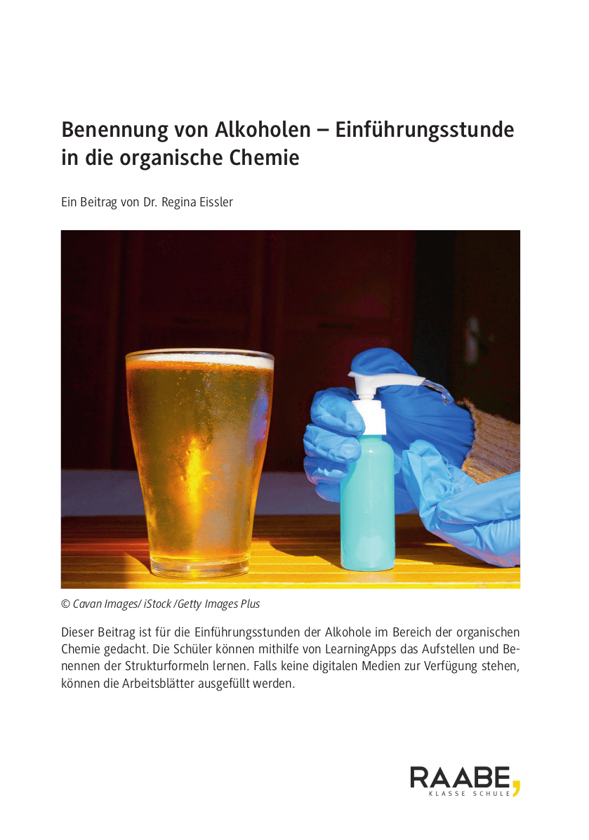 Benennung von Alkoholen