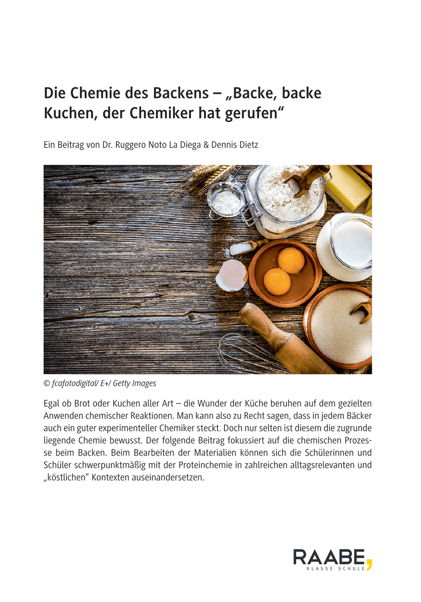 Die Chemie des Backens