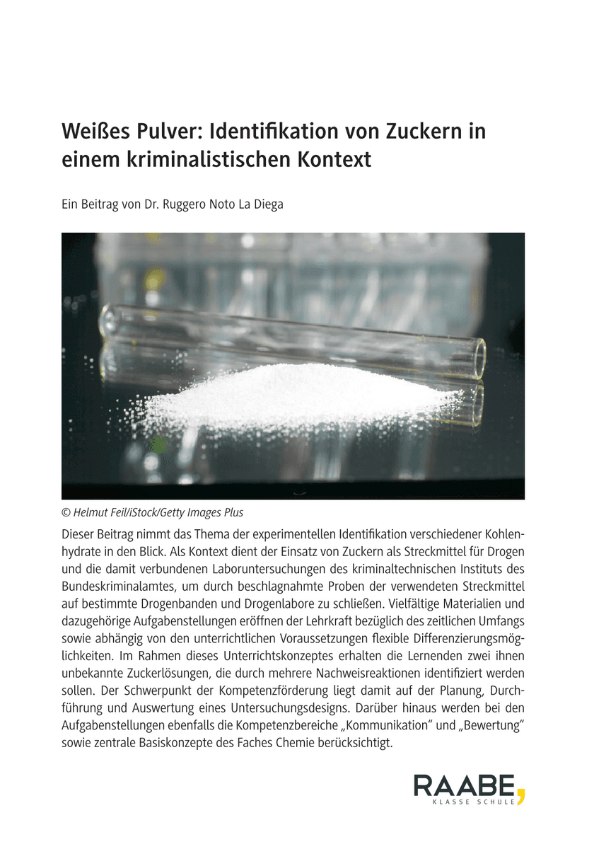 Weißes Pulver