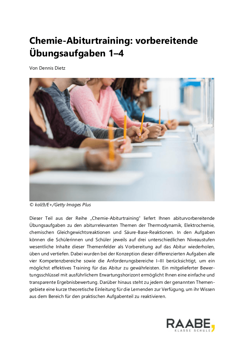 Chemie: Abiturtraining 1-4