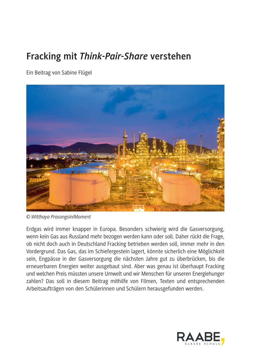 Fracking mit Think-Pair-Share verstehen