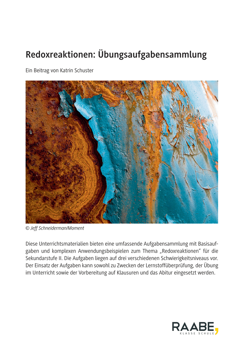 Redoxreaktionen: Übungsaufgabensammlung