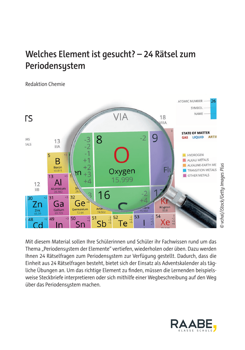 Welches Element ist gesucht?