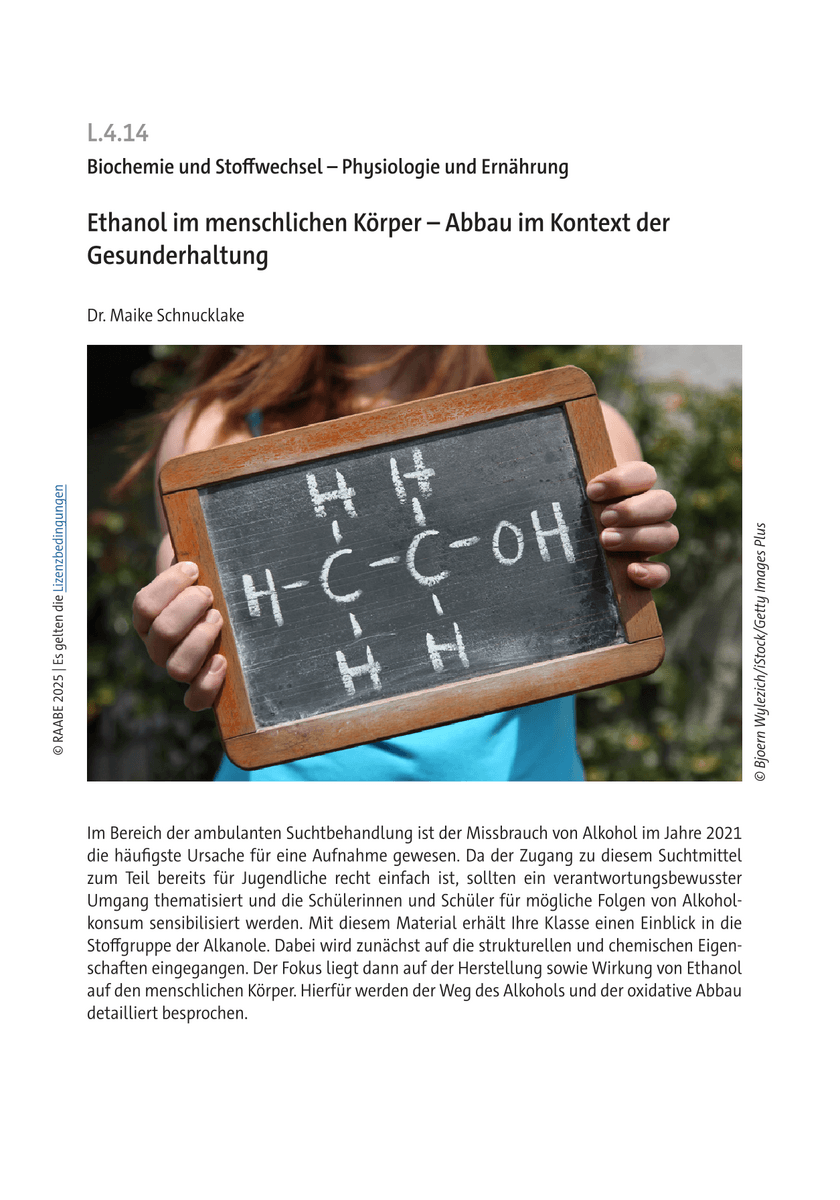 Ethanol im menschlichen Körper