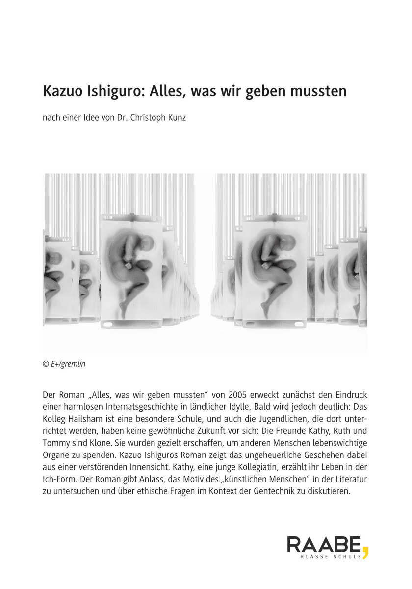 Kazuo Ishiguro: Alles, was wir geben mussten