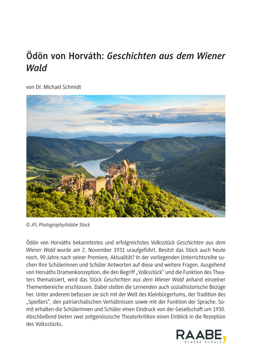 Ödön von Horváth: Geschichten aus dem Wiener Wald