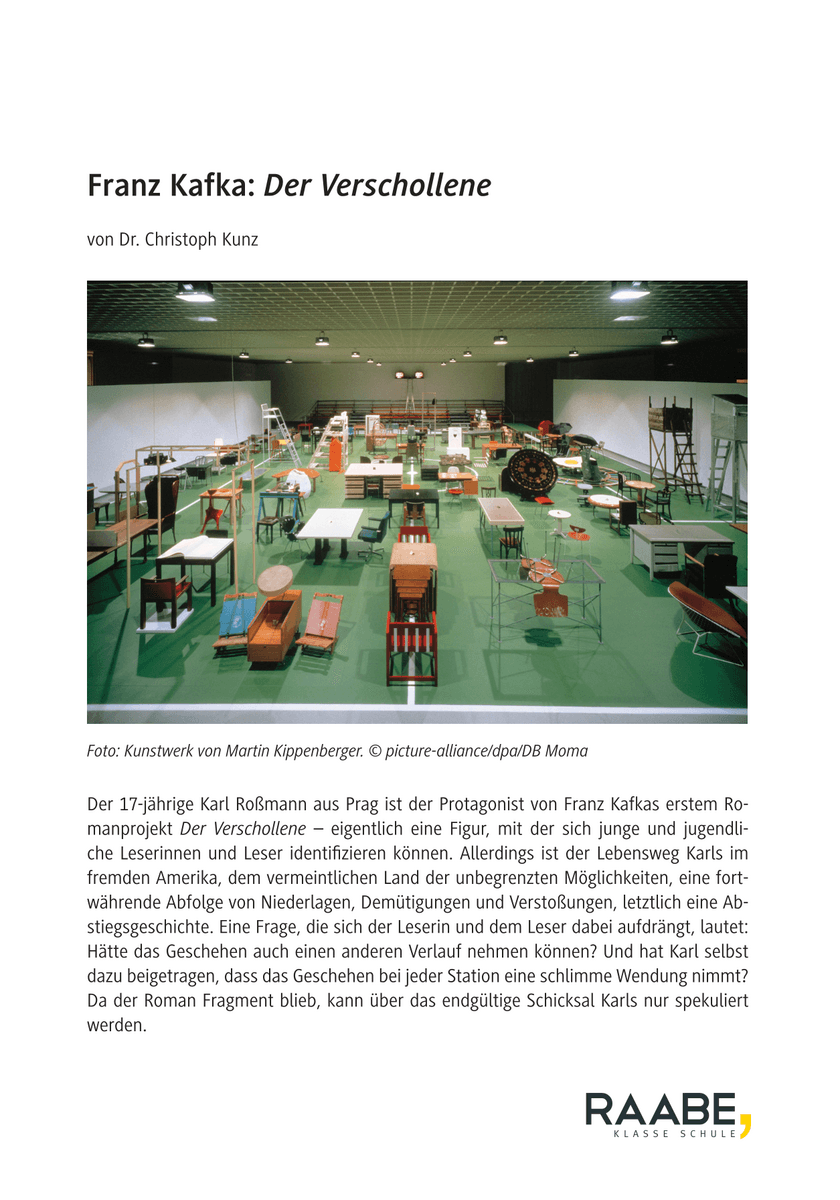 Franz Kafka: Der Verschollene