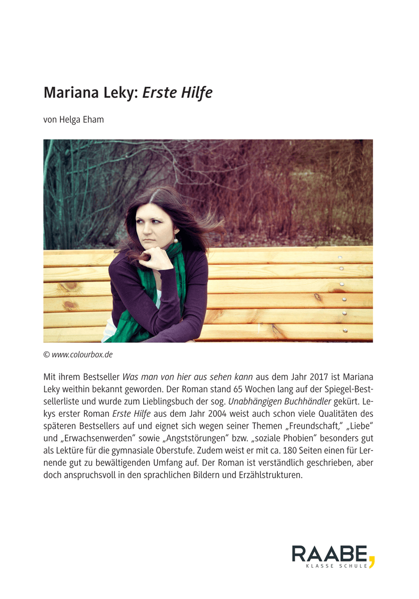 Mariana Leky: Erste Hilfe